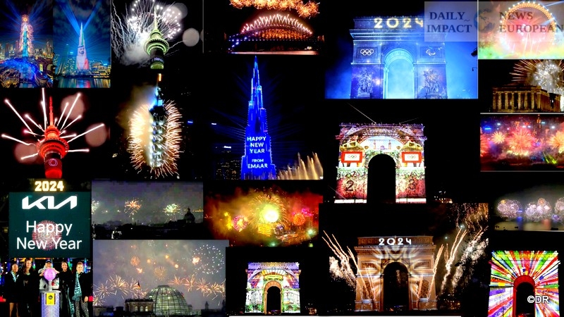 EN IMAGES - Le Nouvel An 2020 à Paris, Londres, Dubaï, Sydney