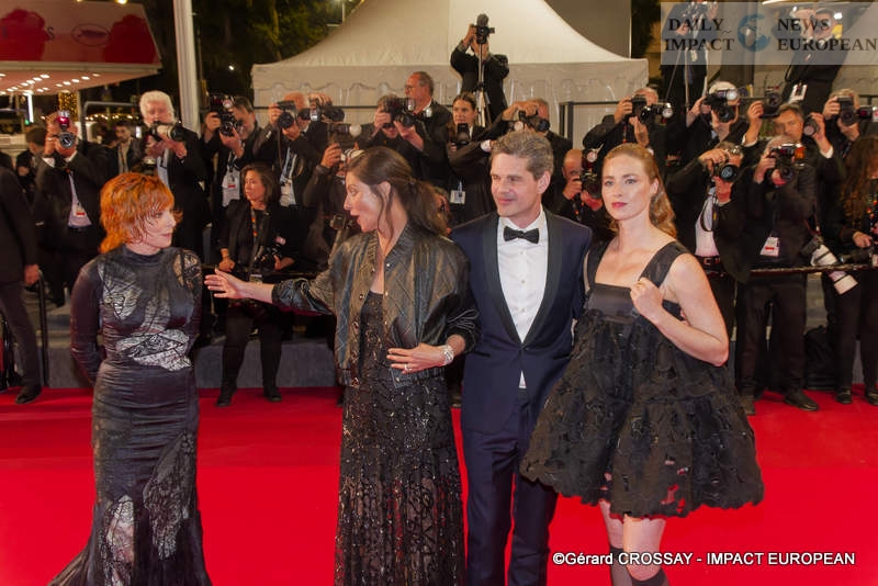 Mylene-15-5-25-011 Cannes Film Festival 2025: Tatiana de Rosnay, Cécile de France, and Mylène Farmer walked the red carpet for the film "Dalloway"