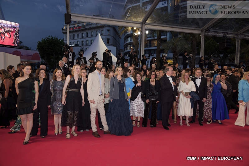 SIRAT-009 Cannes Film Festival 2025: Red Carpet with "SIRÂT," the third film in competition, tells the story of the tragedy