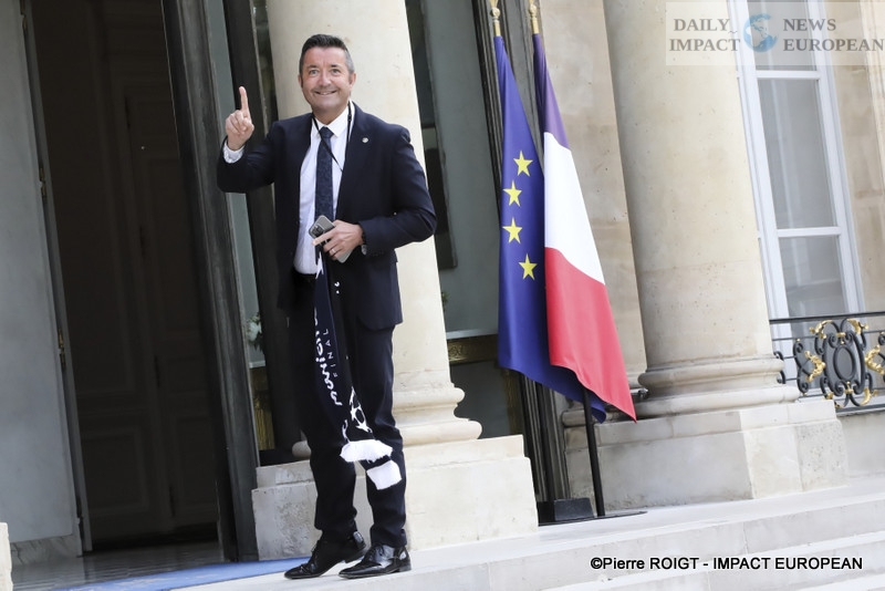 50-PSG-champion-dEurope PSG, European Champions: Emmanuel Macron Welcomes the European Champions at the Élysée Palace