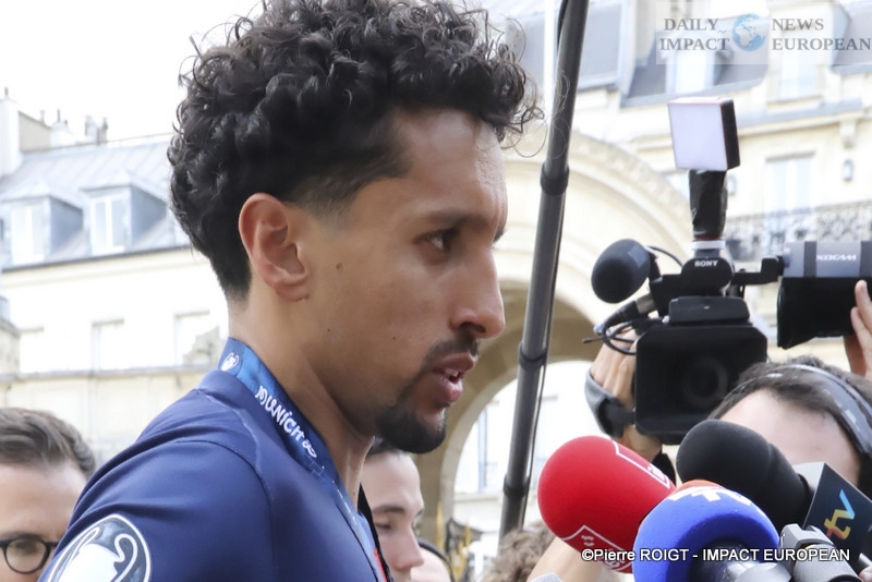 71-PSG-champion-dEurope PSG, European Champions: Emmanuel Macron Welcomes the European Champions at the Élysée Palace