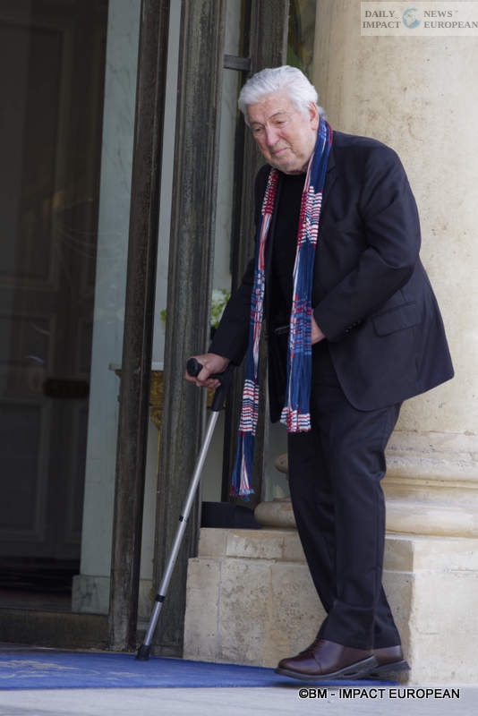 PSG-013 PSG, European Champions: Emmanuel Macron Welcomes the European Champions at the Élysée Palace