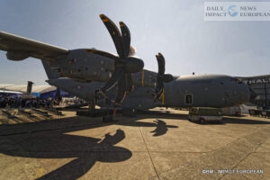 Editorial illustration of the aerospace sector