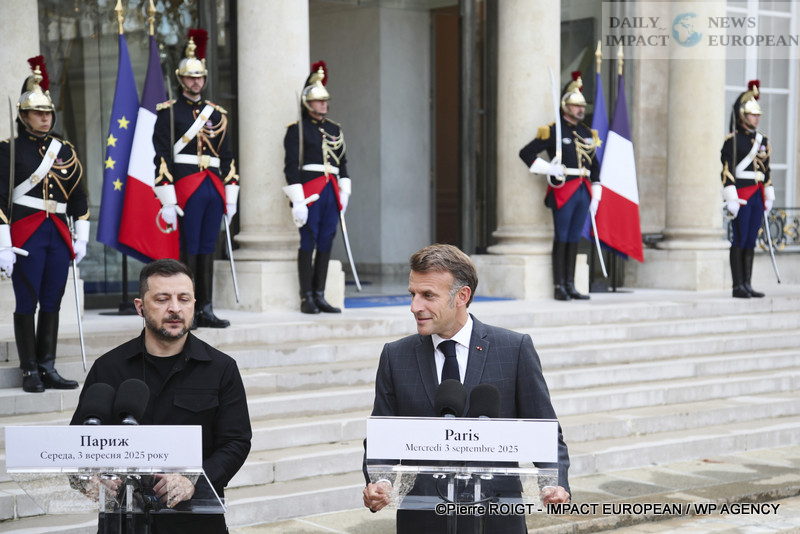 A27I0584Elysee-3-septembre-25 Macron: Europe Ready to Provide Security Guarantees to Ukraine