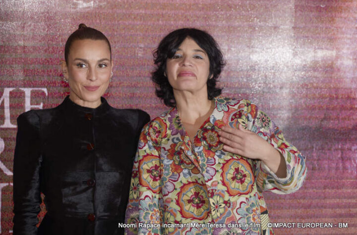 Noomi Rapace incarnant Mère Teresa dans le film Teresa, avant-première Paris,