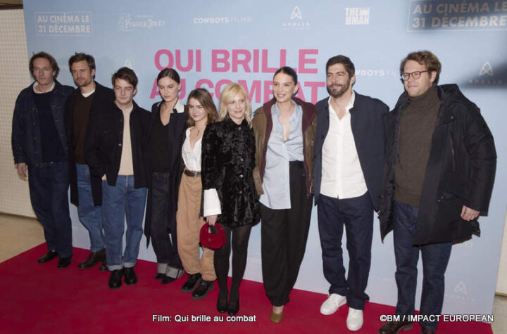 Preview screening of "Who Shines in Combat" at the Pathé Wepler cinema in Paris.