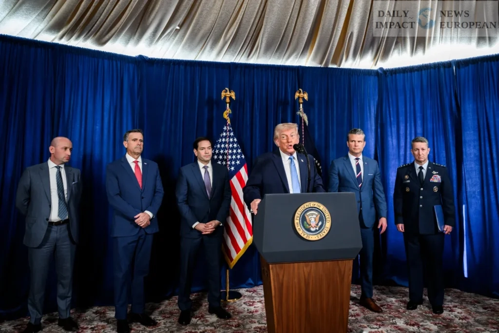 Donald Trump delivers remarks at a press conference following Operation Absolute Resolve