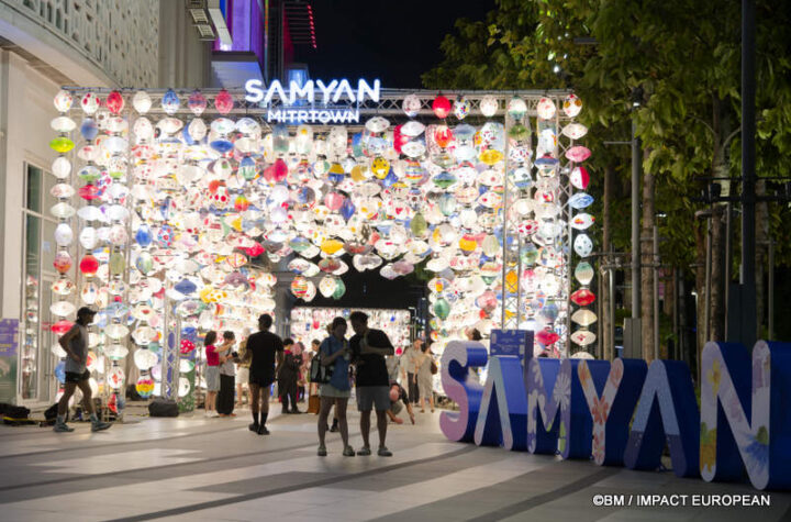 Samyan Mitrtown Lantern Art Festival 2026 entrance in Bangkok, Thailand