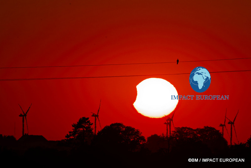 August 12 2026 solar eclipse at sunset
